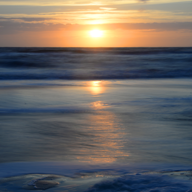 Foto Meer im Sonnenuntergang