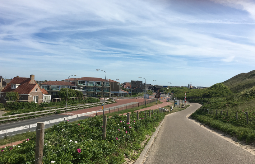 Foto Strandaufgang mit Blick auf das Beach Appartement